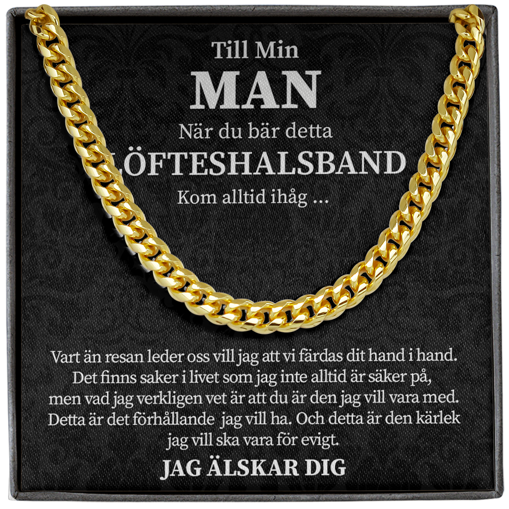 Min man - När du bär detta löfteshalsband – Halsband av kedjelänk