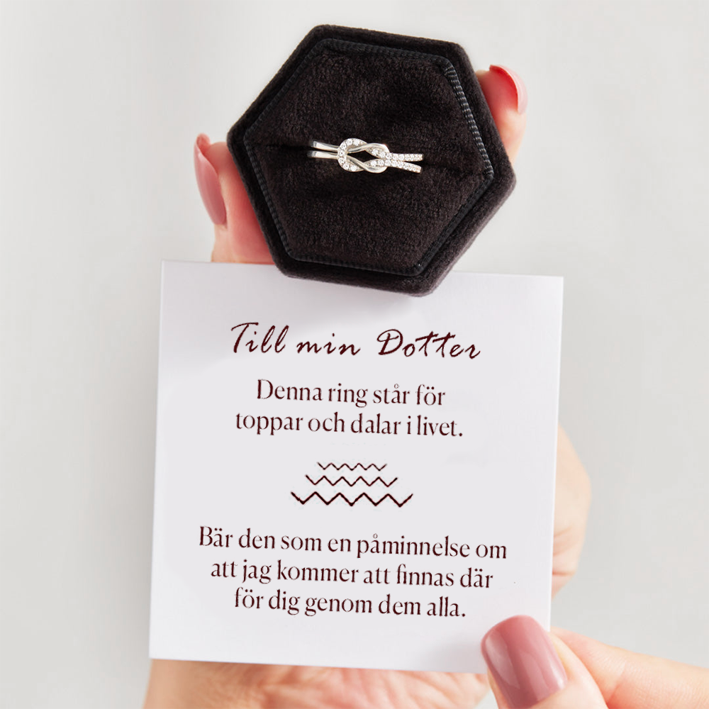 Till min dotter ring - För hela livet