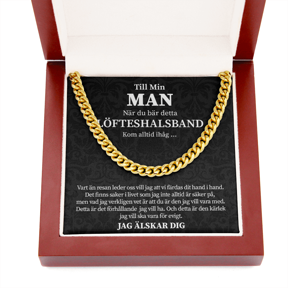 Min man - När du bär detta löfteshalsband – Halsband av kedjelänk