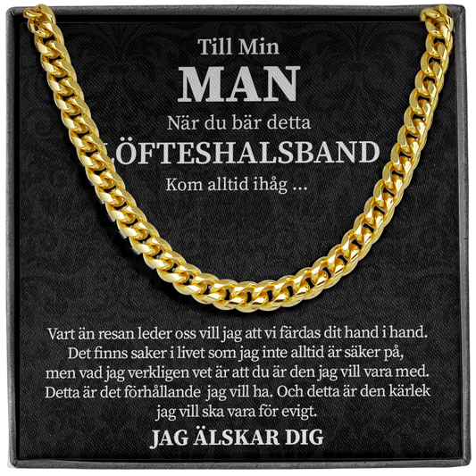 Min man - När du bär detta löfteshalsband – Halsband av kedjelänk