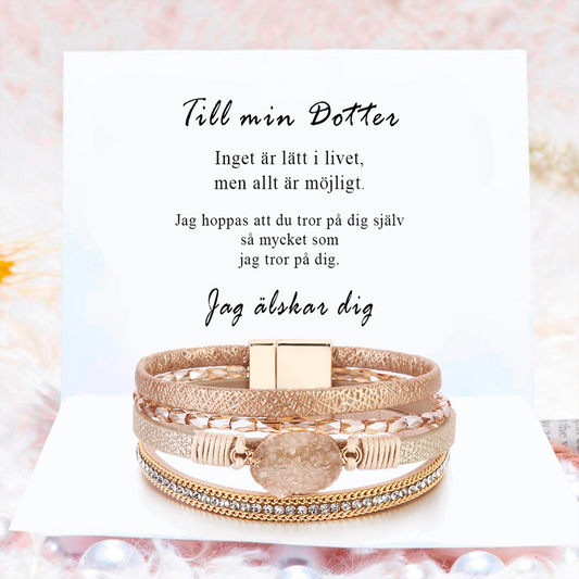 Till min Dotter - Stenarmband