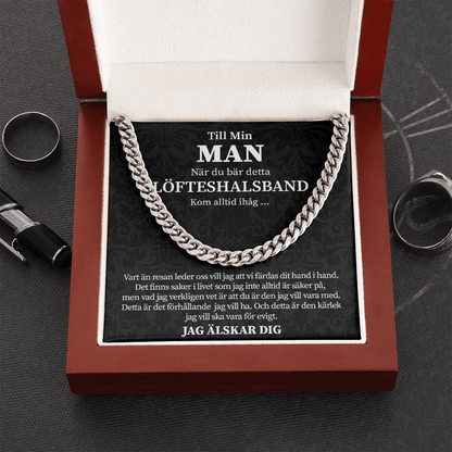 Min man - När du bär detta löfteshalsband – Halsband av kedjelänk